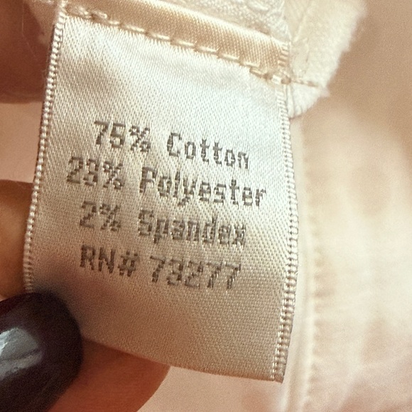 Lauren Conrad EUC White on White Polka Dot Moto denim Jacket - Size XL - - Picture 11 of 11